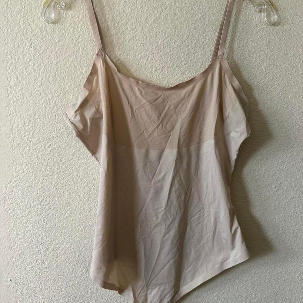 Spanx light pink bodysuit size XL/ NWOT 1502